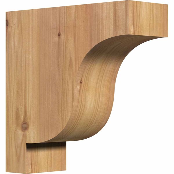 Ekena Millwork Newport Smooth Corbel, Western Red Cedar, 3 1/2"W x 10"D x 10"H COR04X10X10NEW00SWR - main